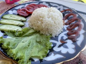 Rice  at Art Cafe Norgis in Samarkand