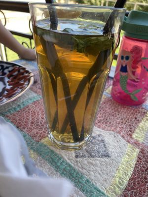 Ice tea  at Art Cafe Norgis in Samarkand