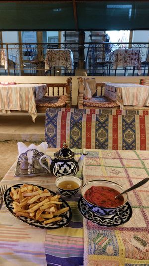  at Art Cafe Norgis in Samarkand