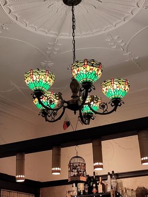Tiffany lamps! 🥰 at Remys Cafe Kulinarya in St Leonards