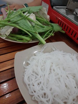 Rice noodles at Lẩu Chay Đồng Giá 40k Người in Ho Chi Minh City