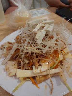 Vegan salad at Lẩu Chay Đồng Giá 40k Người in Ho Chi Minh City