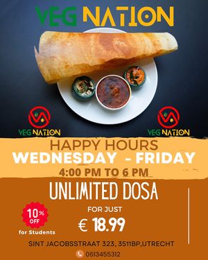 Happy Hours at Veg Nation  in Utrecht
