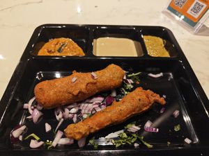 Fried Chilies with filling at Veg Nation  in Utrecht