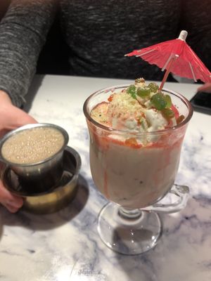 falooda and masala chai  #Veganuary at Veg Nation  in Utrecht