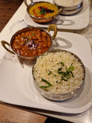 Channa Masala (& Dal Tarka in the background) at Veg Nation  in Utrecht