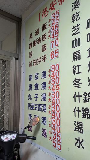 Menu 1? at De'an Su Shi Fang - 德安素食坊 in Hualien