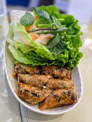 (D1) Veggie Spring Rolls 素春卷 (Photo by 素Good) at Hong Quyen Veggie - 越式素食 in Hong Kong Island