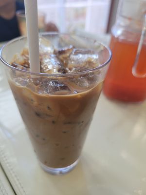 Vietnamese iced coffee at Hong Quyen Veggie - 越式素食 in Hong Kong Island