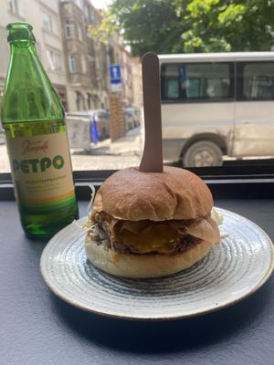 Burger with miso eggplant  at Street Food in Sofia