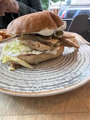 Best "Chicken" burger in my life❤️  at Street Food in Sofia
