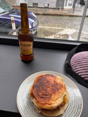 Cheesburger at Street Food in Sofia