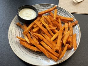 Sweet potato fries, 6.29 lev  at Street Food in Sofia