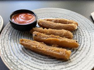 Melty goodness (mozzarella sticks), 7.49 lev  at Street Food in Sofia