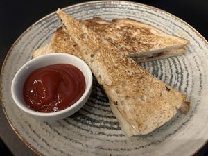 Grilled cheese  at Street Food in Sofia