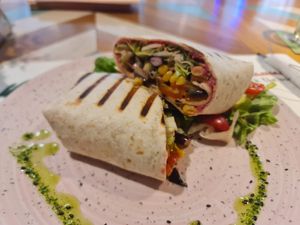 Vege wrap at  Broccoli Restoran in Novi Sad