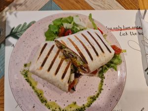 Vege wrap at  Broccoli Restoran in Novi Sad