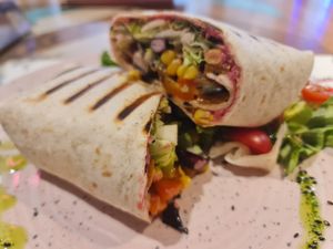 Vege wrap at  Broccoli Restoran in Novi Sad