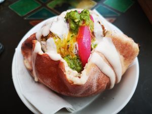 Falafels in Pitta at Kapara  in Fremantle