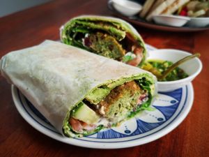 Falafel Wrap at Kapara  in Fremantle