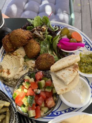 Falafel plate  at Kapara  in Fremantle