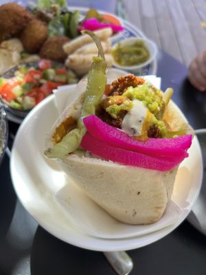 Falafel pita  at Kapara  in Fremantle