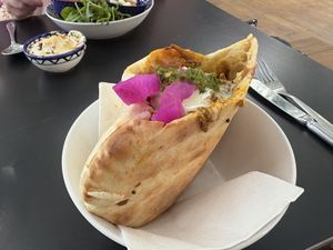 Mushroom Shawarma pita 🥙   at Kapara  in Fremantle