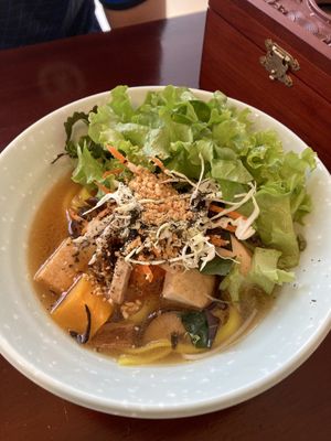 Quang noodles  at Chay Corner in Da Lat