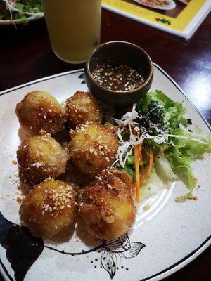 Fried rice balls at Chay Corner in Da Lat