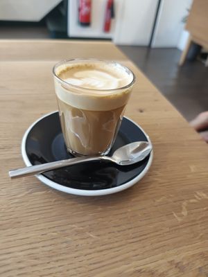 Oat milk CBD latte at Little Collins CBD  in Dublin