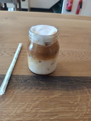 Iced oat CBD latte at Little Collins CBD  in Dublin