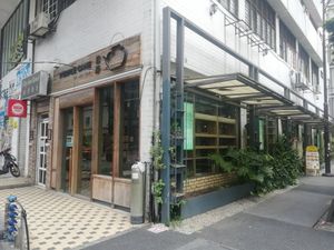 Outside at Purple Cane TeaHouz in Kuala Lumpur