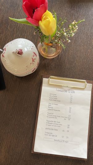 Speisekarte  at Pistache in Saarlouis