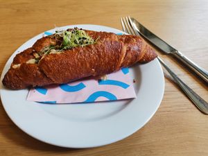 Filled croissant Sauerkraut at Bakery Bakery  - ThreeOfive in Zurich