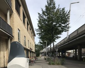 Parking under the overpass    at Bakery Bakery  - ThreeOfive in Zurich