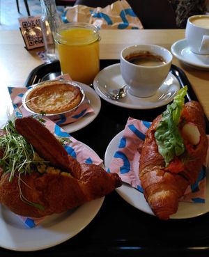 Gefüllte Gipfeli, Chäschüchli at Bakery Bakery  - ThreeOfive in Zurich