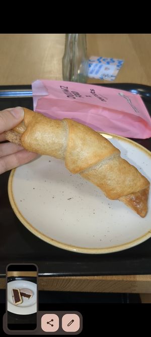 Ham and cheese croissant at Bakery Bakery  - ThreeOfive in Zurich