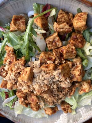 Udon mit Soja-Tofu  at The Vegan Monkey in Berlin