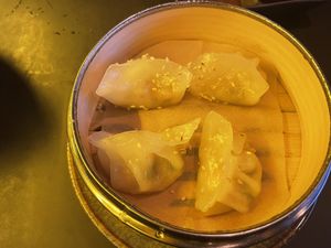 Green gyoza  at The Vegan Monkey in Berlin