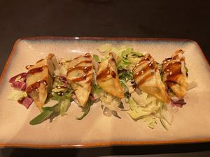 Fried dumplings  at The Vegan Monkey in Berlin