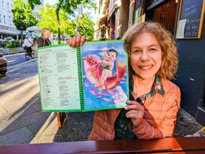 Menu page at The Vegan Monkey at The Vegan Monkey in Berlin