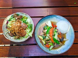 Meal at The Vegan Monkey at The Vegan Monkey in Berlin