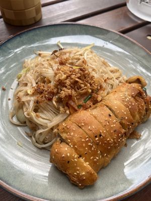 58 d. with duck   at The Vegan Monkey in Berlin