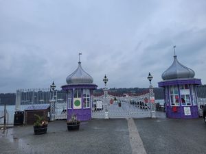 Garth Pier Entrance #Veganuary at Pier Pavillion Tea Room in Bangor
