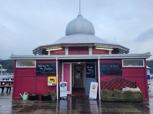 Pier Pavillion Tea Room Outside #Veganuary at Pier Pavillion Tea Room in Bangor