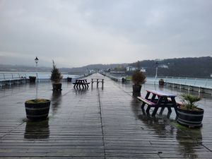 Outdoor Seating #Veganuary at Pier Pavillion Tea Room in Bangor