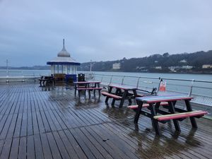 Outdoor Seating #Veganuary at Pier Pavillion Tea Room in Bangor