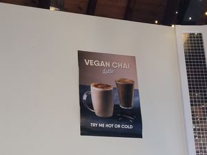 Vegan Chai Latte #Veganuary at Pier Pavillion Tea Room in Bangor