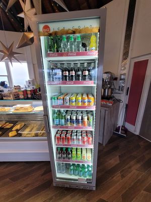 Drinks Fridge #Veganuary at Pier Pavillion Tea Room in Bangor