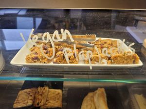 Vegan Flapjacks #Veganuary at Pier Pavillion Tea Room in Bangor